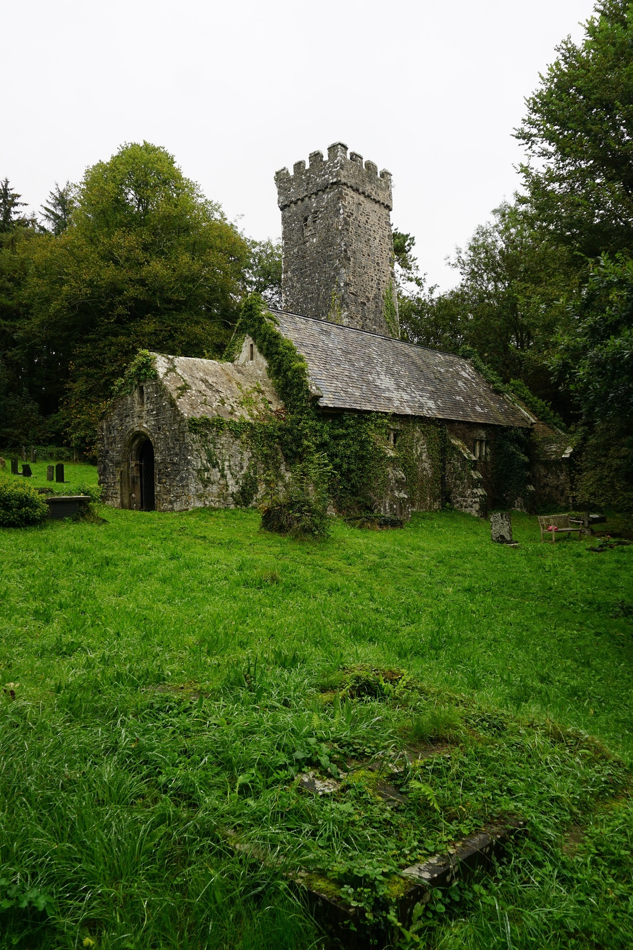 St Lawrence's, Gumfreston, Pembrokeshire before repairs